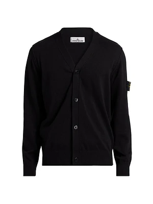 Soft Stretch-Cotton Cardigan
