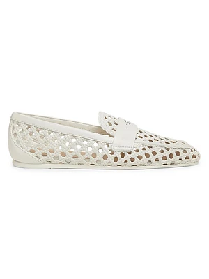 Thea Woven Leather Loafers