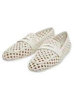 Thea Woven Leather Loafers