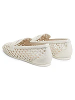 Thea Woven Leather Loafers