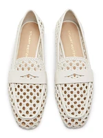 Thea Woven Leather Loafers