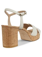Dayna Denim Cork Platform Sandals
