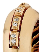 Glimmer 18K-Yellow-Gold & 0.18 TCW Diamond Ring