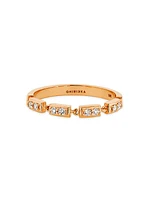 Glimmer 18K-Rose-Gold & 0.12 TCW Diamond Ring