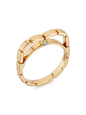 Glimmer 18K Yellow Gold & 0.02 TCW Diamond Heart Ring