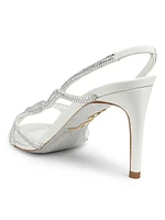 80MM Satin Strappy Sandals