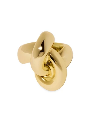 Knot 10K-Gold-Plated Cocktail Ring