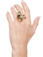 Knot 10K-Gold-Plated Cocktail Ring
