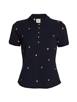 Diana Embroidered Polo Top