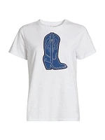 Studded Denim Boot T-Shirt