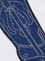 Studded Denim Boot T-Shirt