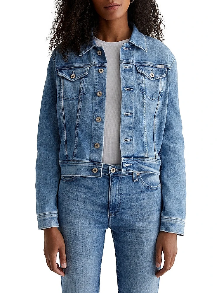 Robyn Button-Front Denim Jacket