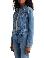 Robyn Button-Front Denim Jacket
