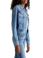 Robyn Button-Front Denim Jacket