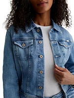 Robyn Button-Front Denim Jacket