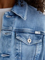 Robyn Button-Front Denim Jacket