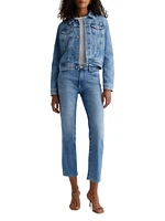 Robyn Button-Front Denim Jacket