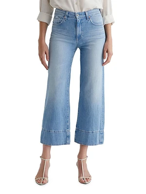 Saige Mid-Rise Flared Crop Jeans