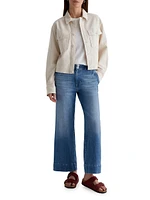 Natasha Cotton Mid-Rise Wide-Leg Jeans