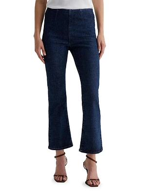 Farrah Boot-Cut Crop Jeans