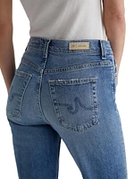 Brinley Cotton Raw-Edge Crop Jeans