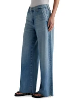 Stella Raw-Edge Wide-Leg Jeans