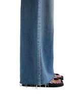 Stella Raw-Edge Wide-Leg Jeans