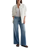 Stella Raw-Edge Wide-Leg Jeans
