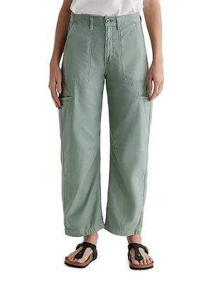 Hazal Cotton Mid-Rise Straight-Leg Jeans