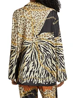 Valentina Animal-Chain-Print Top