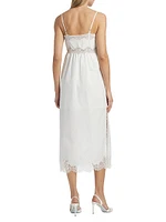 Vinca Lace-Trim Midi-Dress