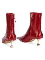 Tempting Crinkle Patent Leather Boots