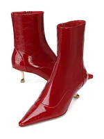 Tempting Crinkle Patent Leather Boots