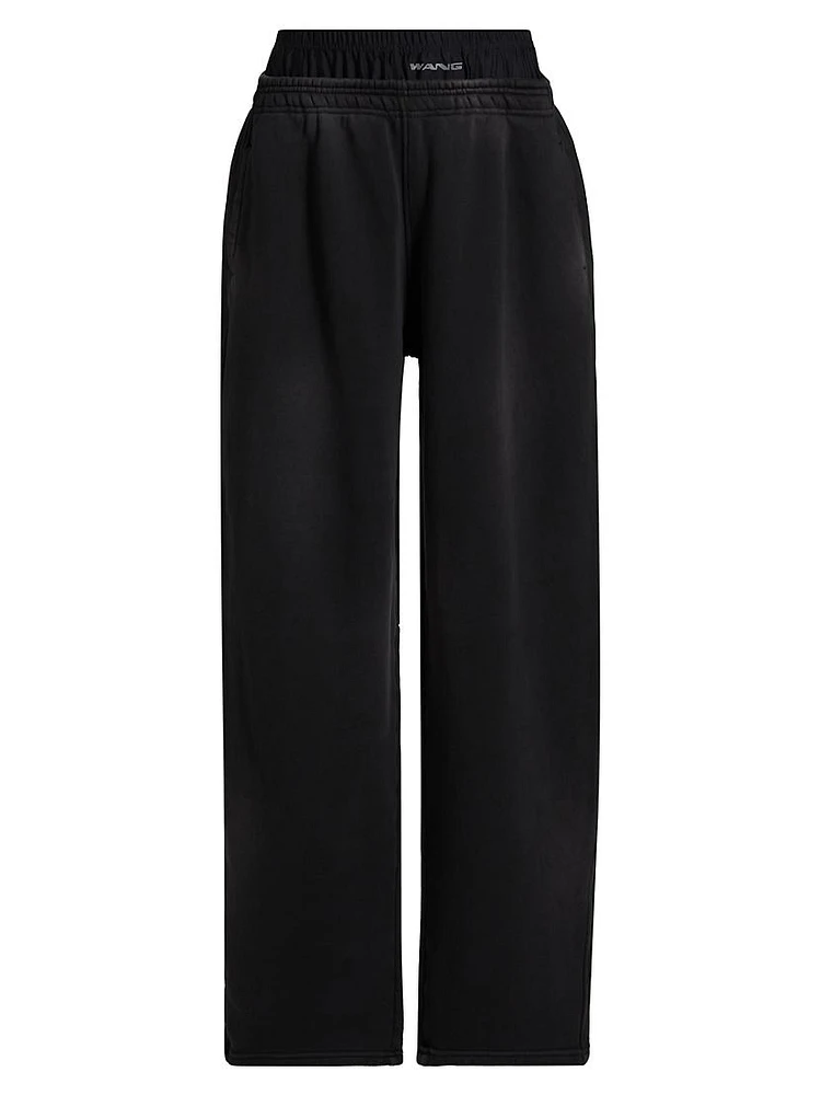 Pre-Styled Bike Short Sweatpants