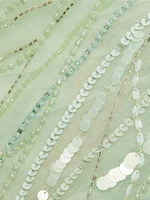 Nancy Sequined Strapless Gown
