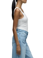Seamed Scoopneck Bodysuit