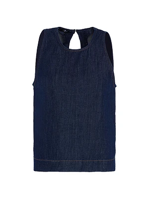 Sleeveless Denim Top