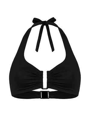 Dedicace Ruched Halter Bikini Top