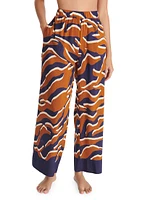 Atoll Cotton Voile & Silk Wide-Leg Pants