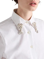 Embroidered Poplin Shirt
