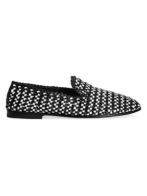 Leather Intreccio Loafers