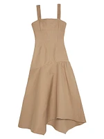Mabel Asymmetric Midi-Dress