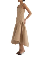 Mabel Asymmetric Midi-Dress