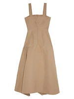 Mabel Asymmetric Midi-Dress