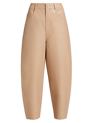 Fenne Leather Taper Pants