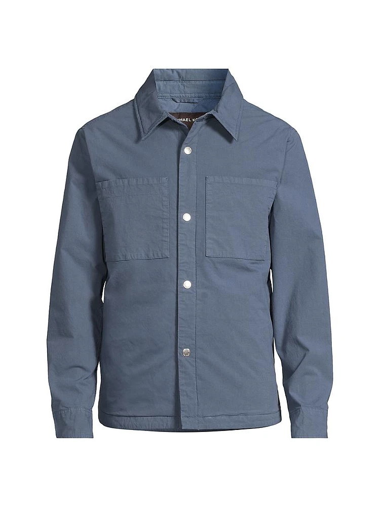 Garment-Dye Padded Shirt Jacket