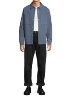 Garment-Dye Padded Shirt Jacket