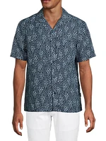Micro Floral Chambray Shirt