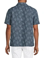 Micro Floral Chambray Shirt