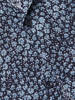 Micro Floral Chambray Shirt